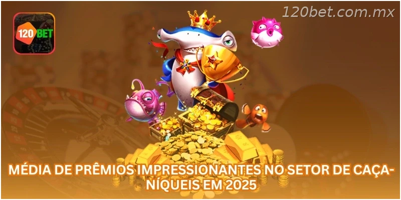 Média de prêmios impressionantes no setor de caça-níqueis em 2025.